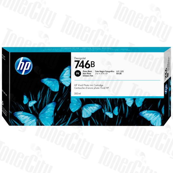 HP 746B 300-ml Photo Black DesignJet Ink Cartridge(3WX35A)