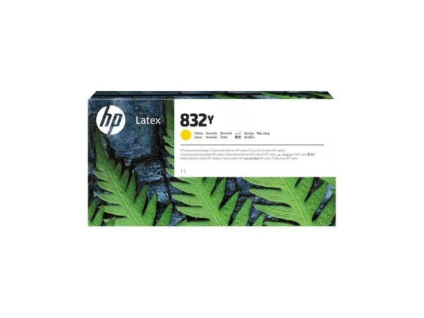 HP 832Y 1-liter Yellow Latex Ink Cartridge(4UV08A)