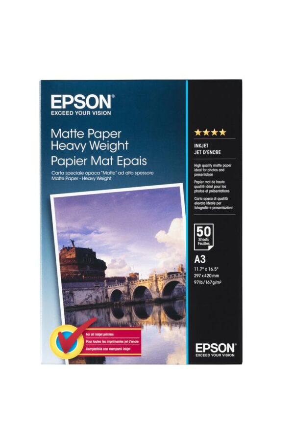 Pap Mat Epais A3 (50f./167g) (C13S041261)