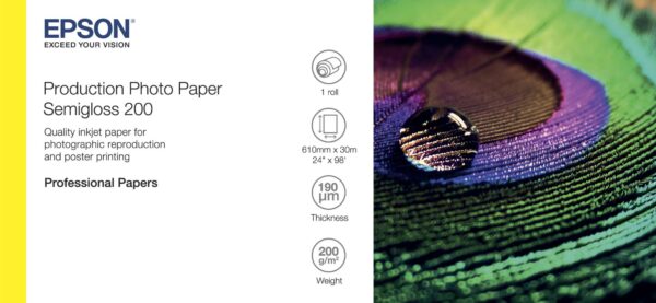 Production Photo Paper Semigloss 200 24&Prime; x 30m (C13S450376)