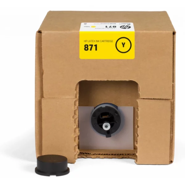 HP 871C cartouche d&rsquo;encre Latex Jaune, 3 litres(G0Y81C)