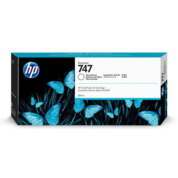 HP 747 300-ml Gloss Enhancer DesignJet Ink Cartridge(P2V87A)