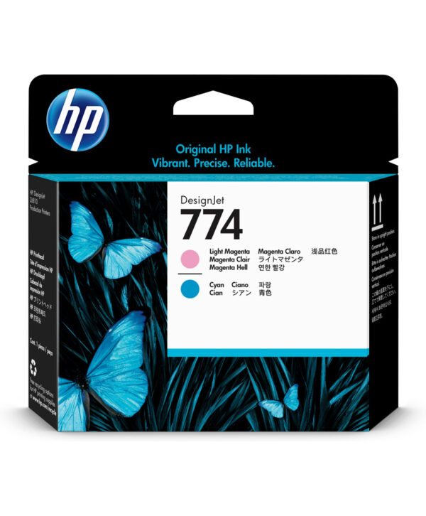 HP 774 Light Magenta/Cyan DesignJet Printhead(P2V98A)